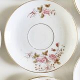 Porcelain coffee service for 8 people with bamboo handles.