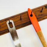Workshop coat rack in solid oak