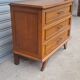Oak compass foot chest of drawers 1960