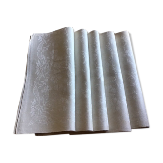 5 cotton damask towels
