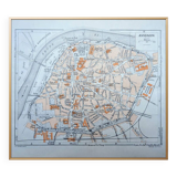 Printed in 1953, Map of Avignon, Vaucluse. Original Authentic Vintage.