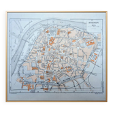 Printed in 1953, Map of Avignon, Vaucluse. Original Authentic Vintage.