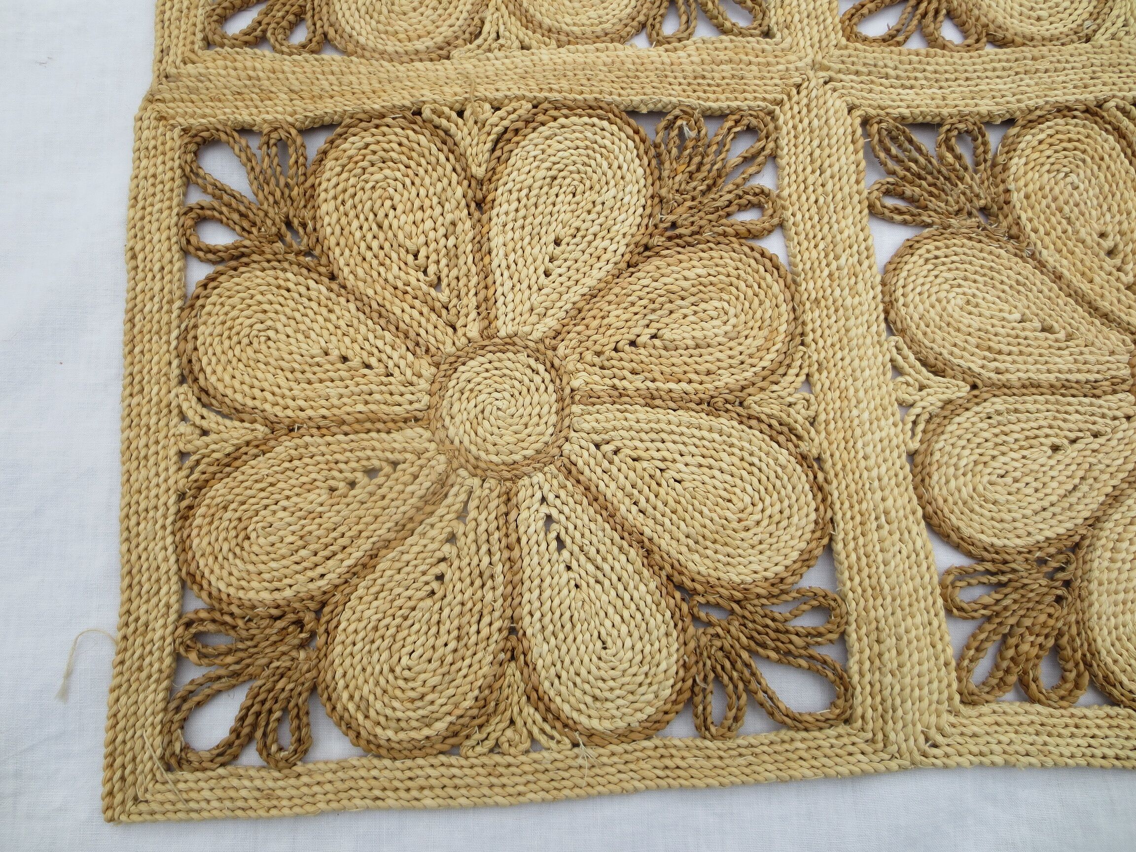 Rug in corn straw 180 x 91 cm