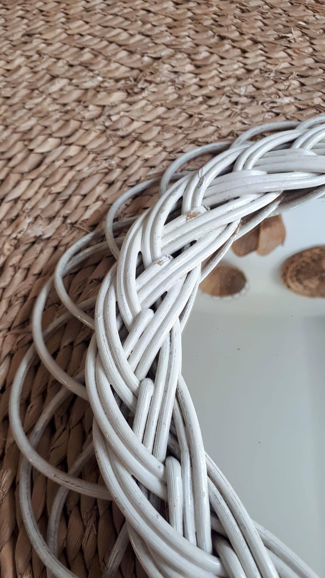 Miroir en rotin 33x41cm