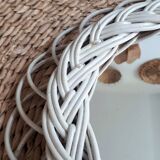 Rattan mirror 33x41cm