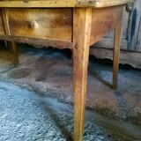 Bresse farmhouse table in walnut