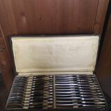 Series of dessert cutlery in stainless steel "with two lions"
