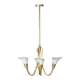 Vintage gold ceiling lamp, Italy 1970s