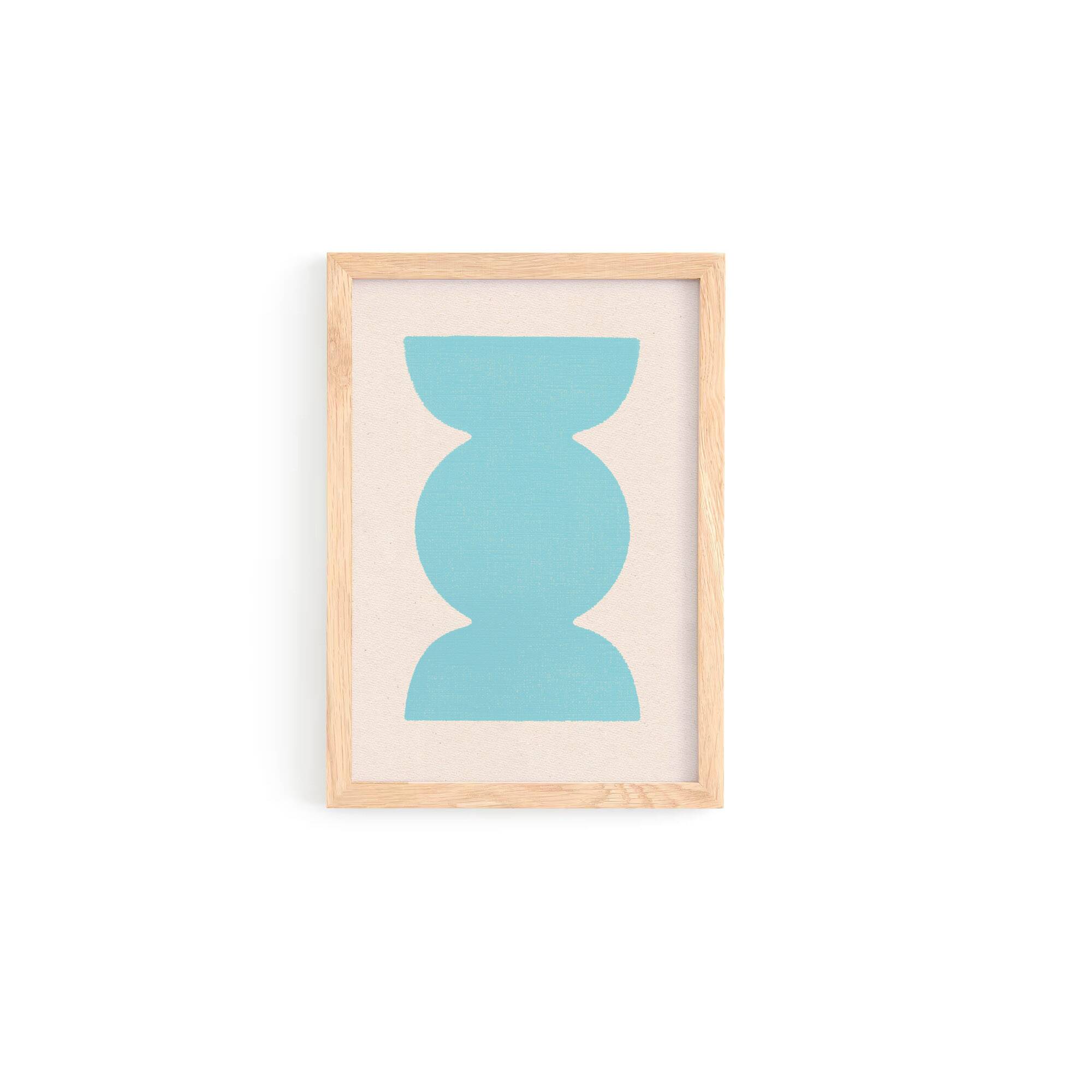 Collection of 12 framed paintings on paper, cool colours.