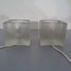 Glass Cube Lamps from Peill & Putzler, 1970s, Set of 2