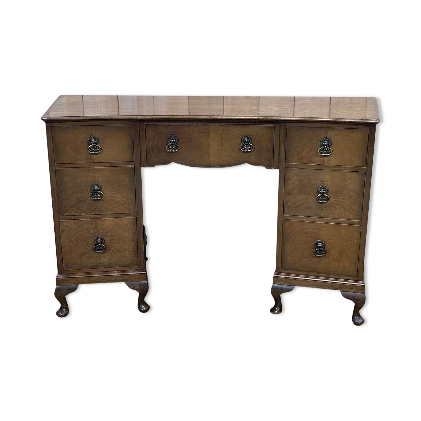 English walnut desk from the 1950s