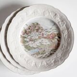 Assiettes plates Gien (lot de 3)