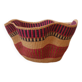 Suspension Panier Bolga Africain fait-main coloré bohème