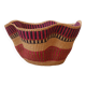 African Bolga Basket Hanging Basket Handmade Colorful Bohemian