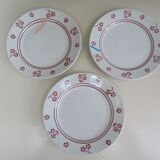 7 dessert plates in earthenware K G de Lunéville Model Danièle