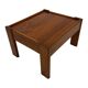Vintage set of 3 side tables nesting pine wood 60s