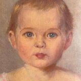 Portrait of a XIXth century baby/toddler