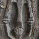 Sculptural anthropomorphic bas-relief by Venija Vučinić in plaster.