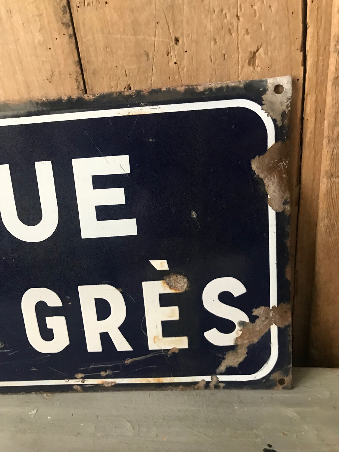 Plaque émaillée de rue