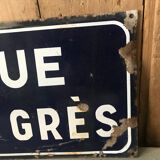 Plaque émaillée de rue