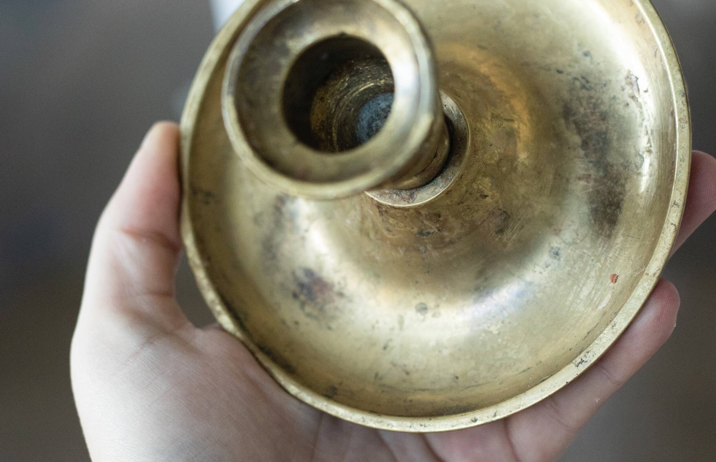 Vintage brass candle holder