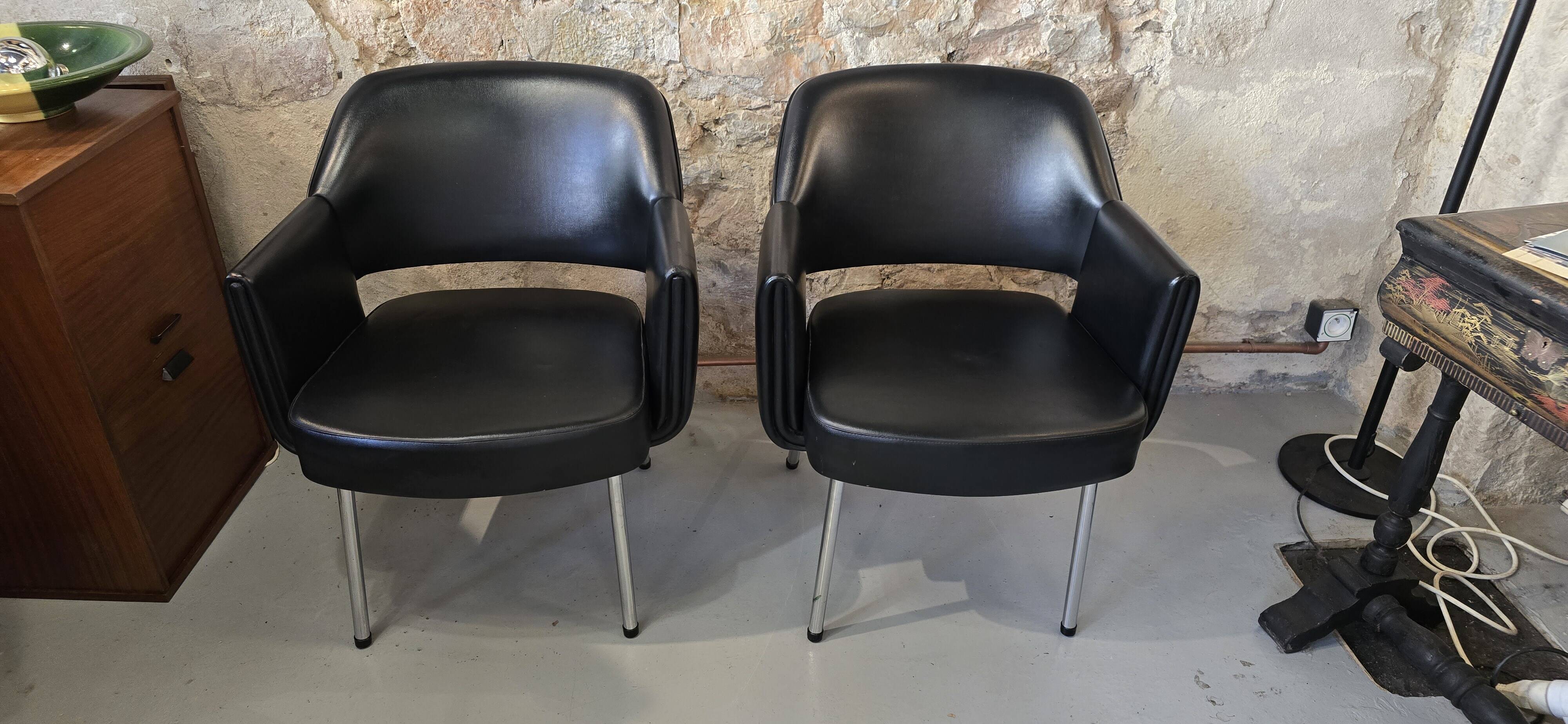 Set of 2 Deauville armchairs designed by Marc and Pierre Simon for AIRBORNE