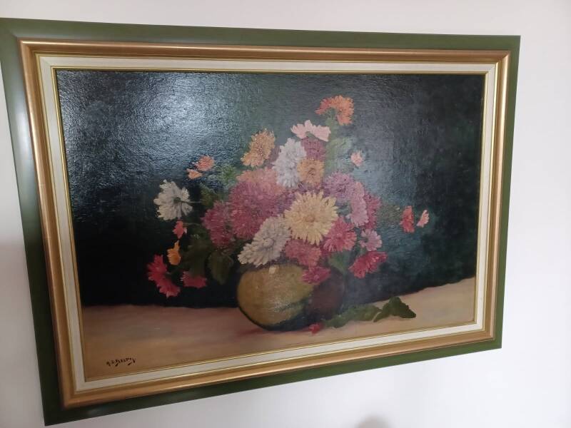 Magnificent painting - still life bouquet by Henri Jacques Delpy