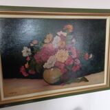 Magnifique tableau - nature morte bouquet de Henri Jacques Delpy