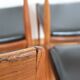 Lot de 8 chaises scandinaves palissandre skaï