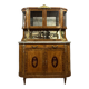 Superb Louis XVI two-body buffet in marquetry and gilded bronzes circa 1880