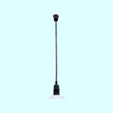 70s Retro Danish Design Creme-White Colored Pendant Light With Adjustable Rolly System | Industrial