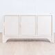 Enfilade Mid-Century Pencil Reed / en rotin, costal design des années 80.