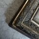 Antique mirror in wood and gilded stucco