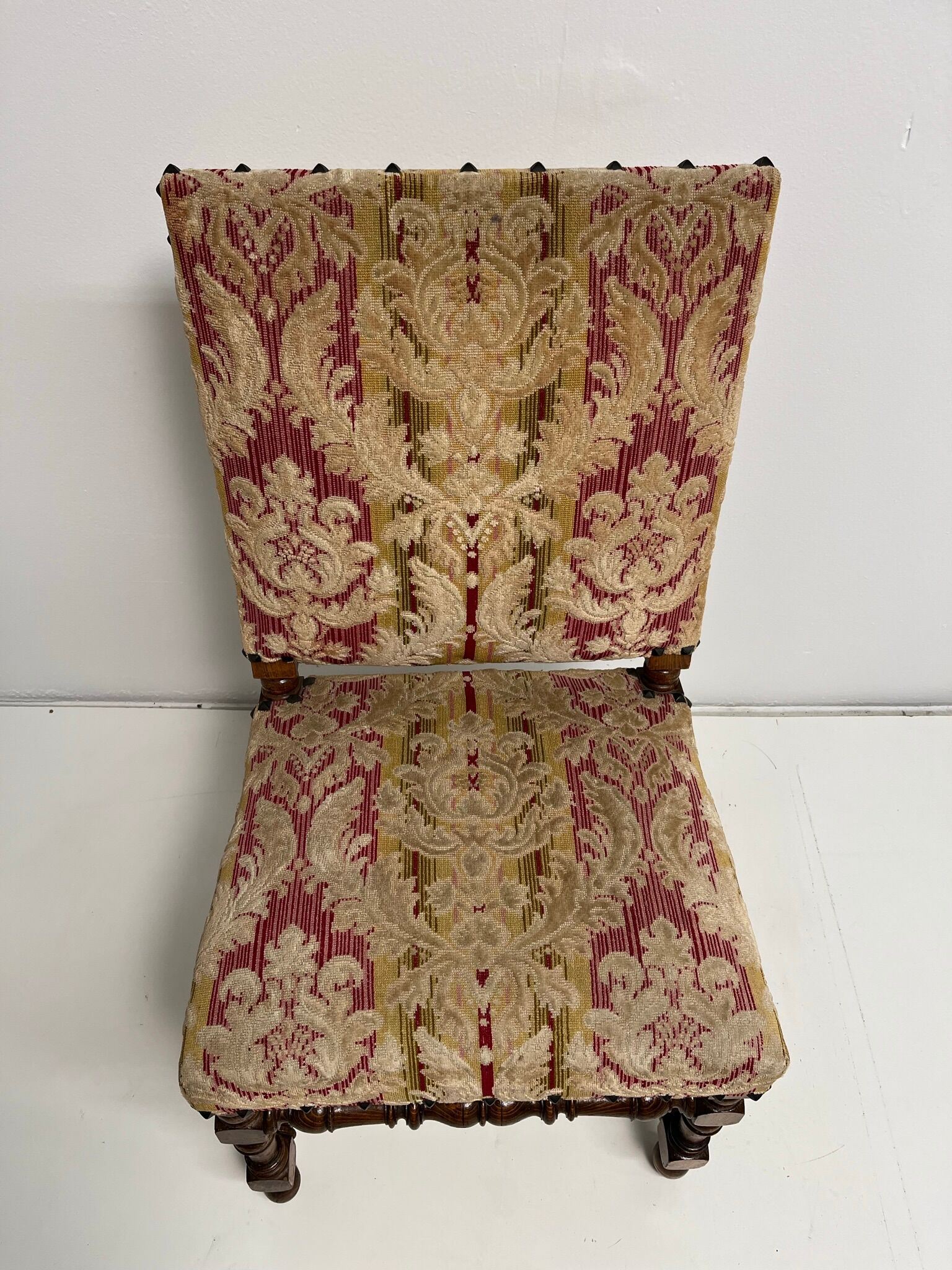 Louis XIII style walnut chair