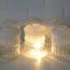 Set of 6 Vintage Replacement Glass Shades / DIY Hanging Lamp / Bedside Ligh
