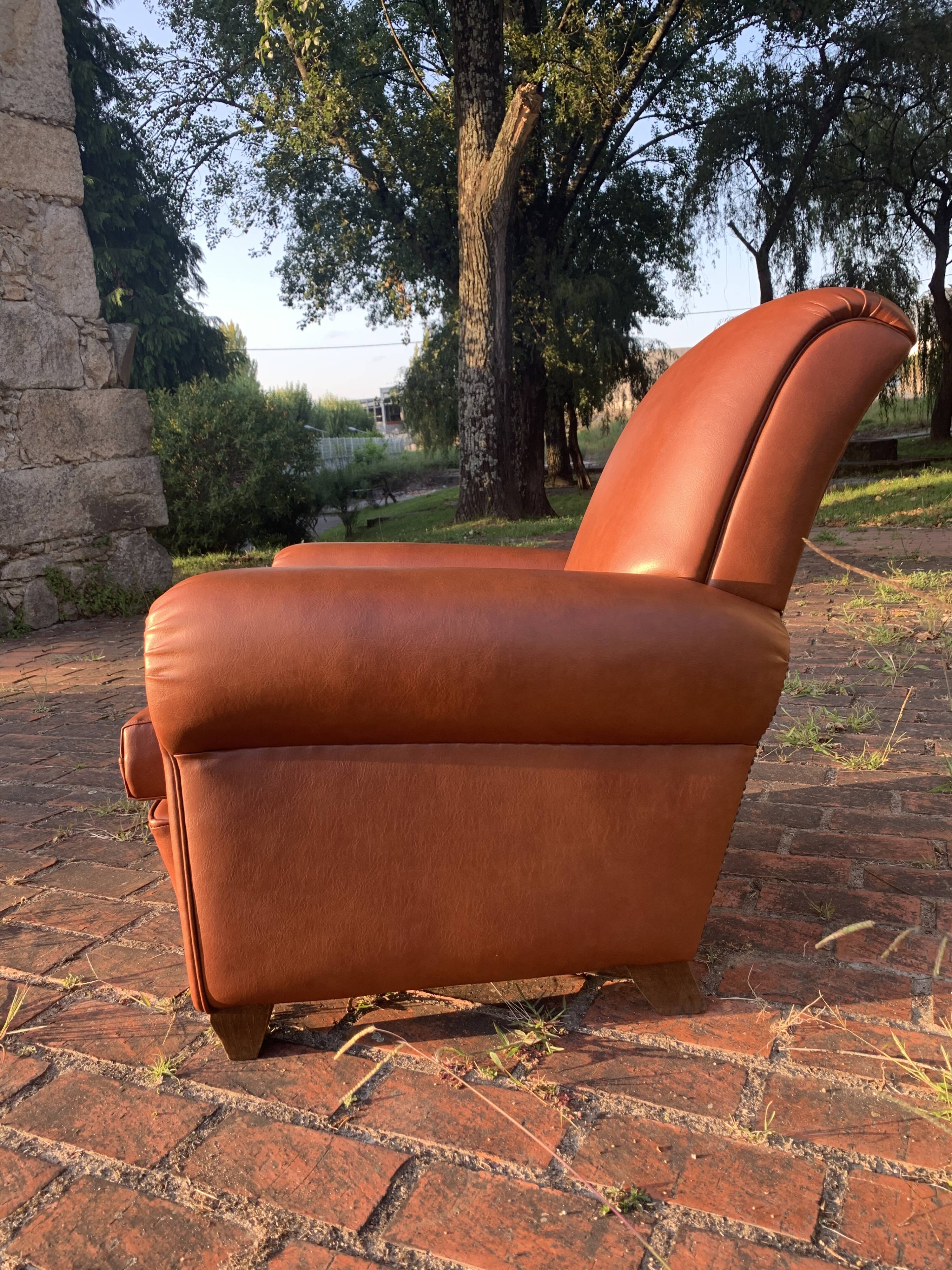 Fauteuil club restauré