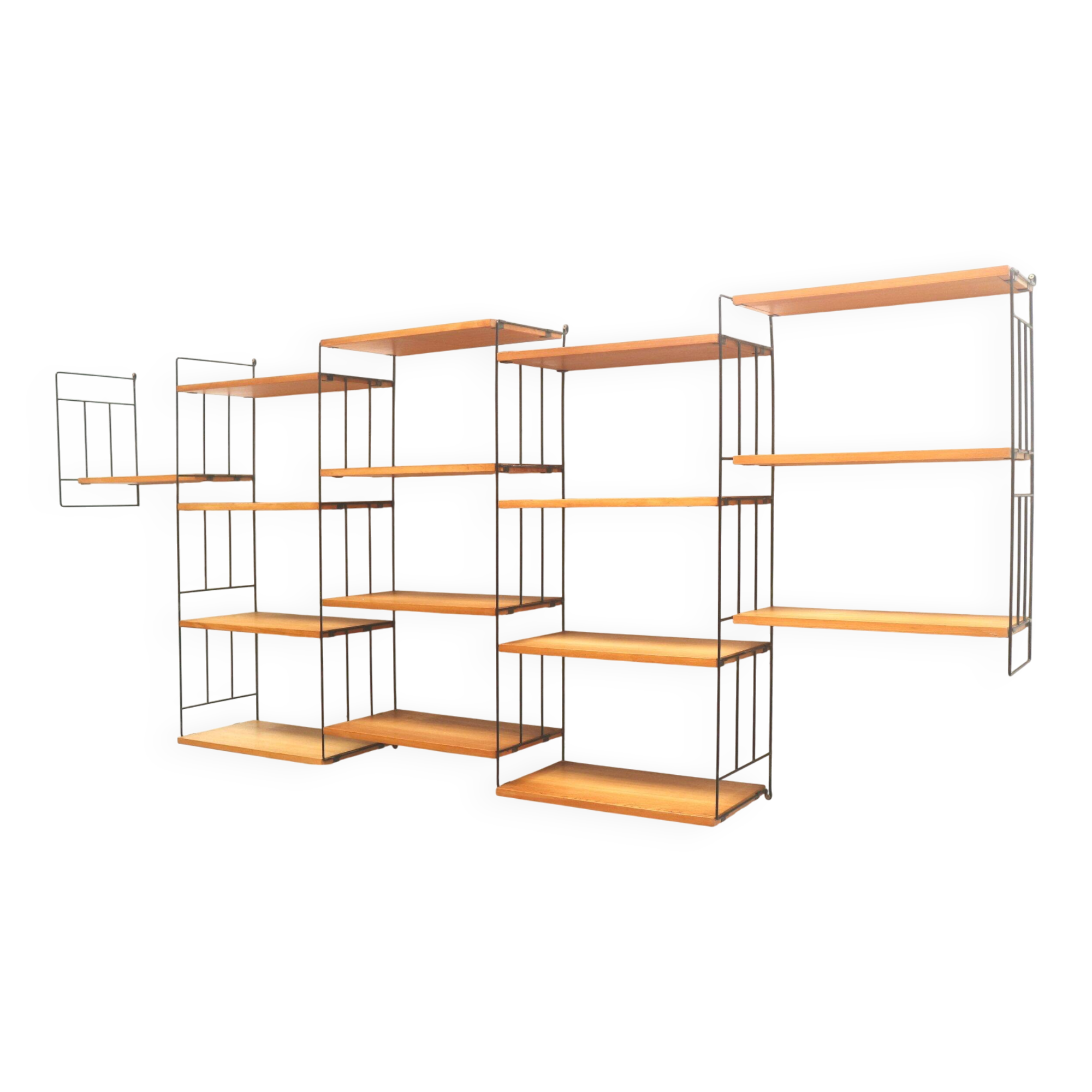 Grande étagère murale vintage de WHB Allemagne, fabriquée dans les années 1970