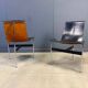 Pair of T side chairs by Katavolos, Littell & Kelley for Laverne International