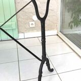 Marble and cast iron bistro table