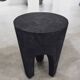 Burnt wood stool shou sugi ban