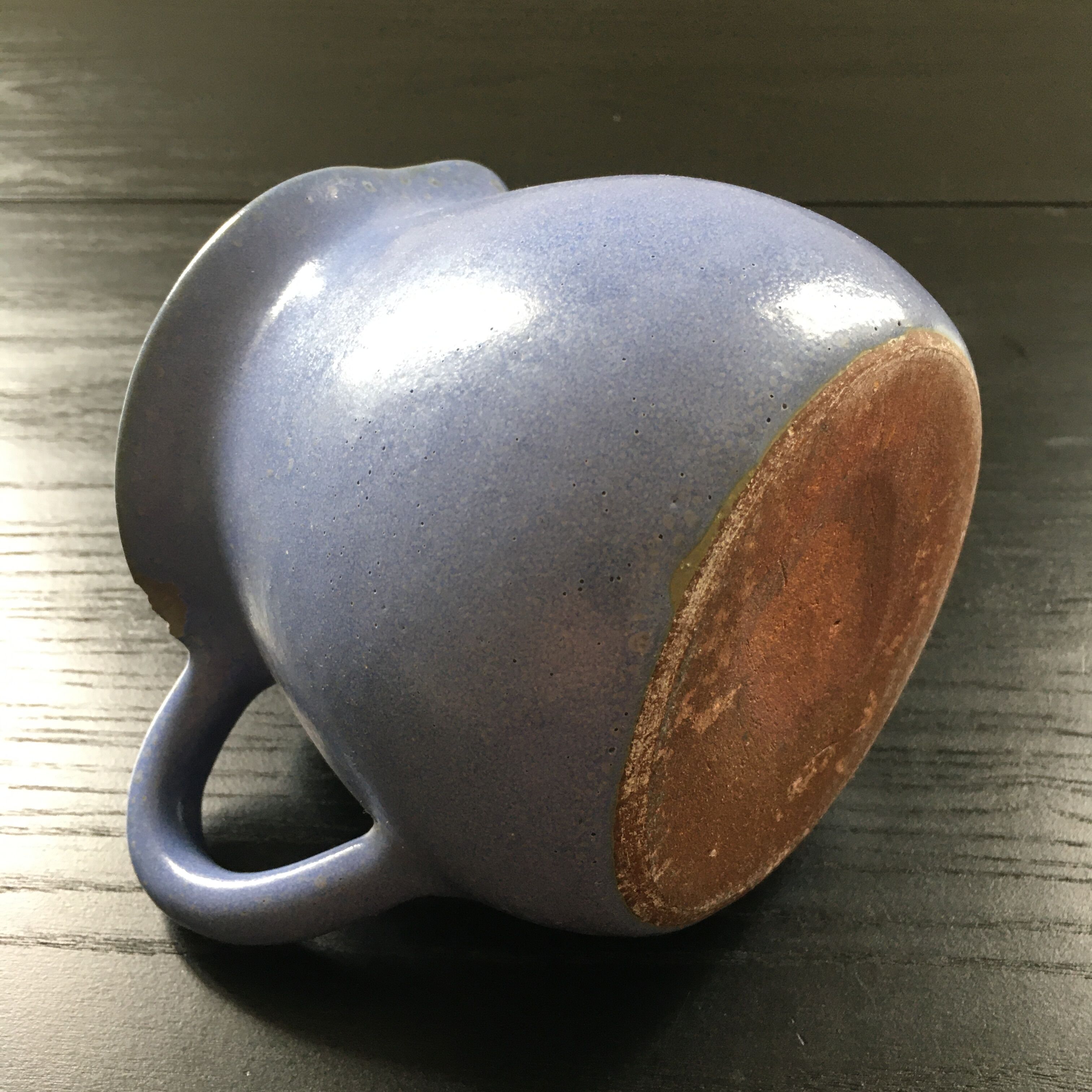Blue stoneware jug
