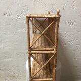 Rattan and wicker shelf