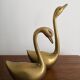 Couple ducks vintage brass