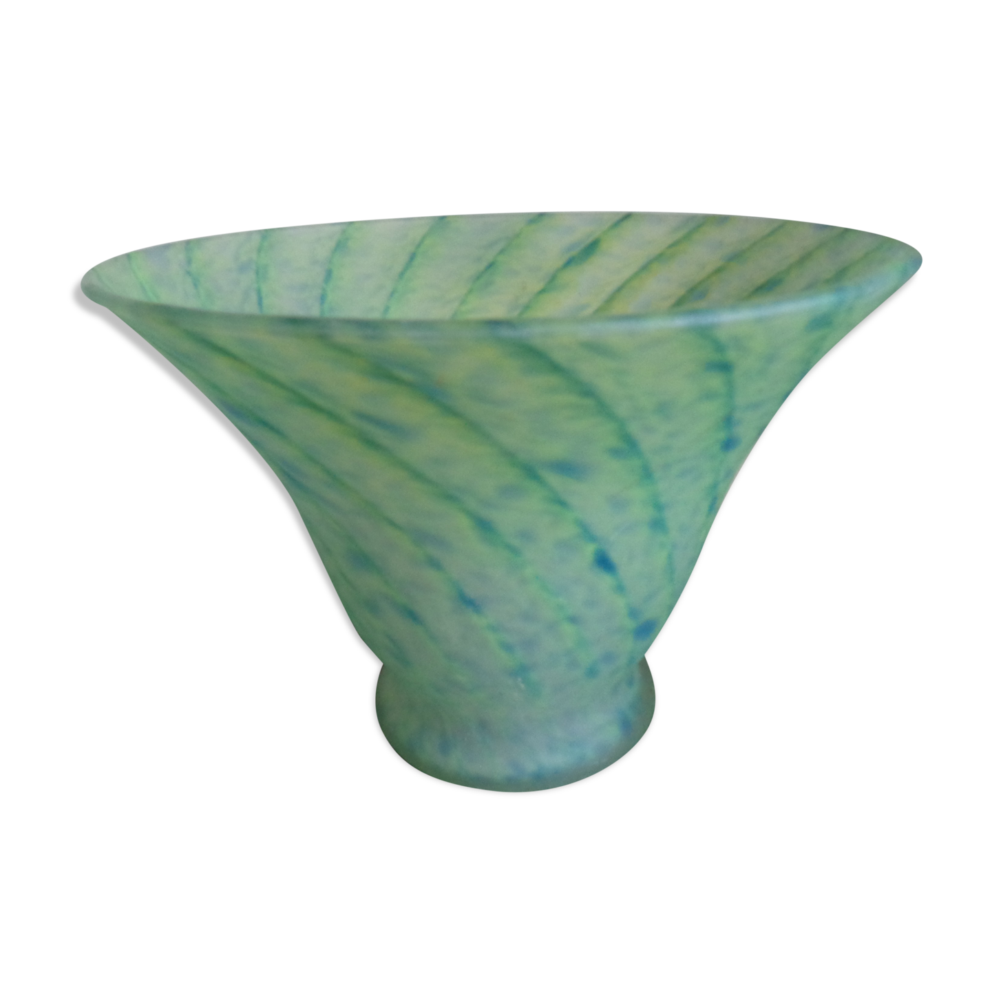 Glass pastry table lamp