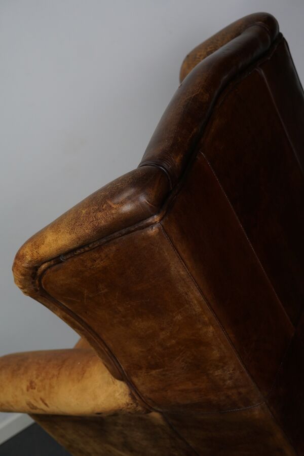 Fauteuil club en cuir