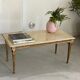 Table basse marbre et bronze
