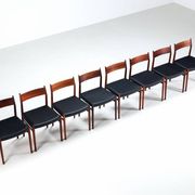 Arne Vodder model 418 dining chairs in rosewood Sibast Mobler Denmark 1960