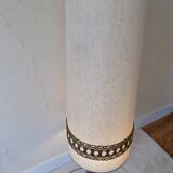 lampe de sol vintage pied en bois tourné