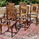 Suite of 6 mahogany chairs directoire