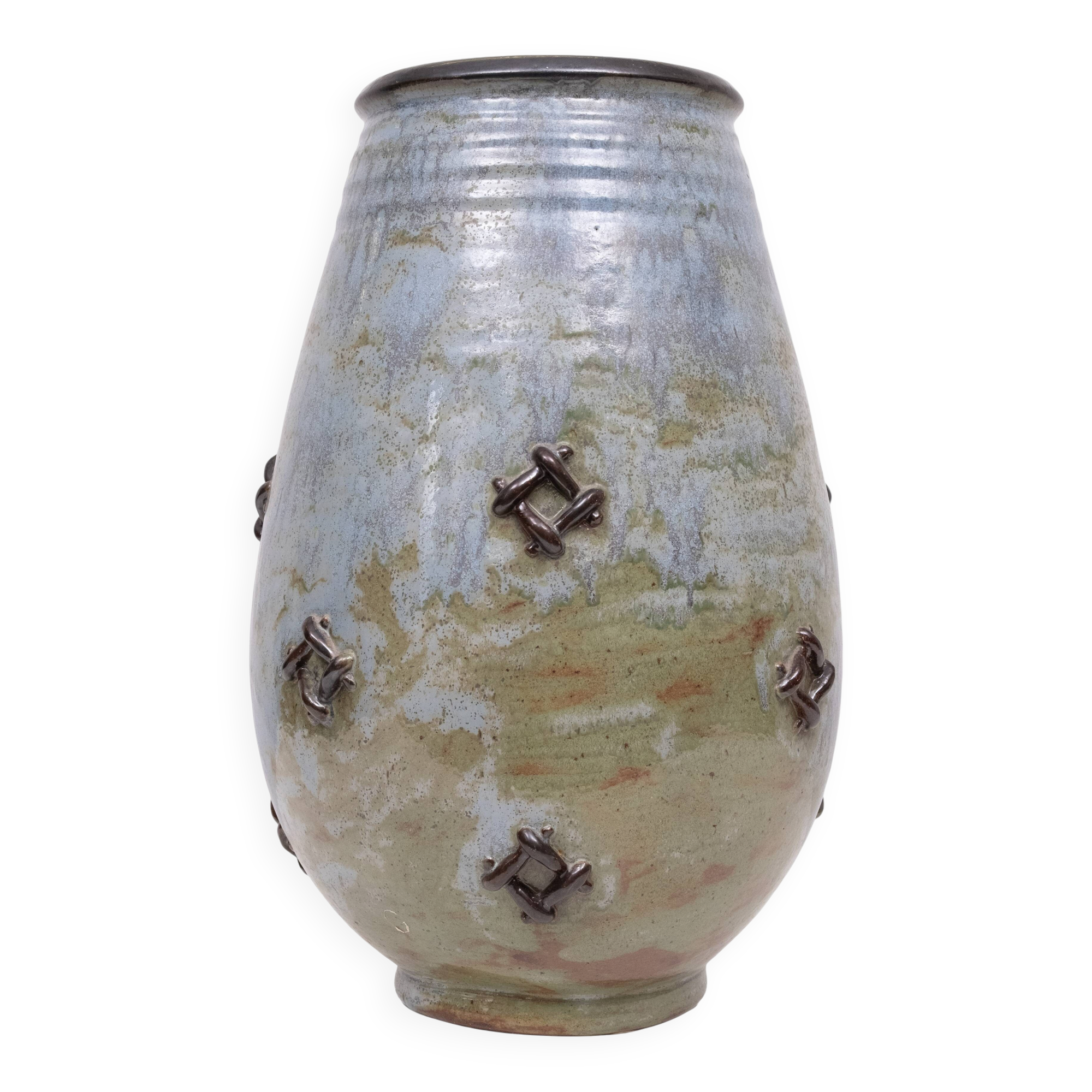 Stunning Large Art vase Roger Guèrin 1930s Belgium